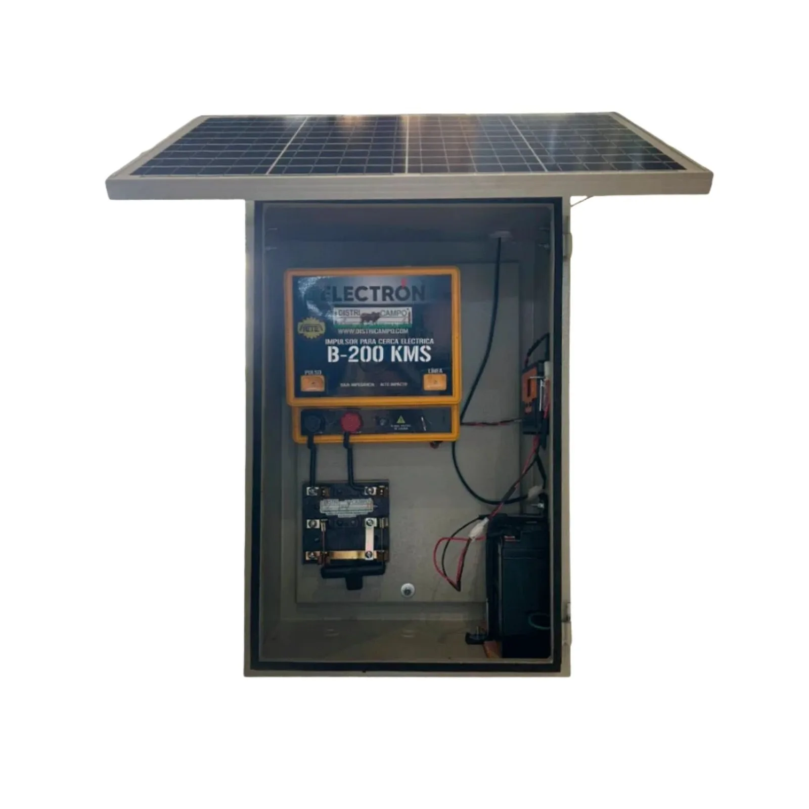 IMPULSOR PARA CERCA ELÉCTRICA SOLAR CON GABINETE - 120 KM