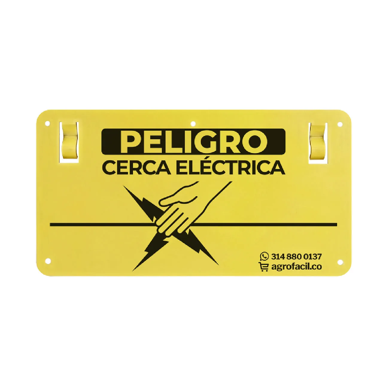 Aviso De Precaución Para Cerca Eléctrica – Producto personalizado