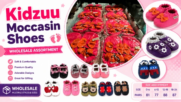 Zapatos mocasines KidZuu | Carga manifestada de exceso de inventario