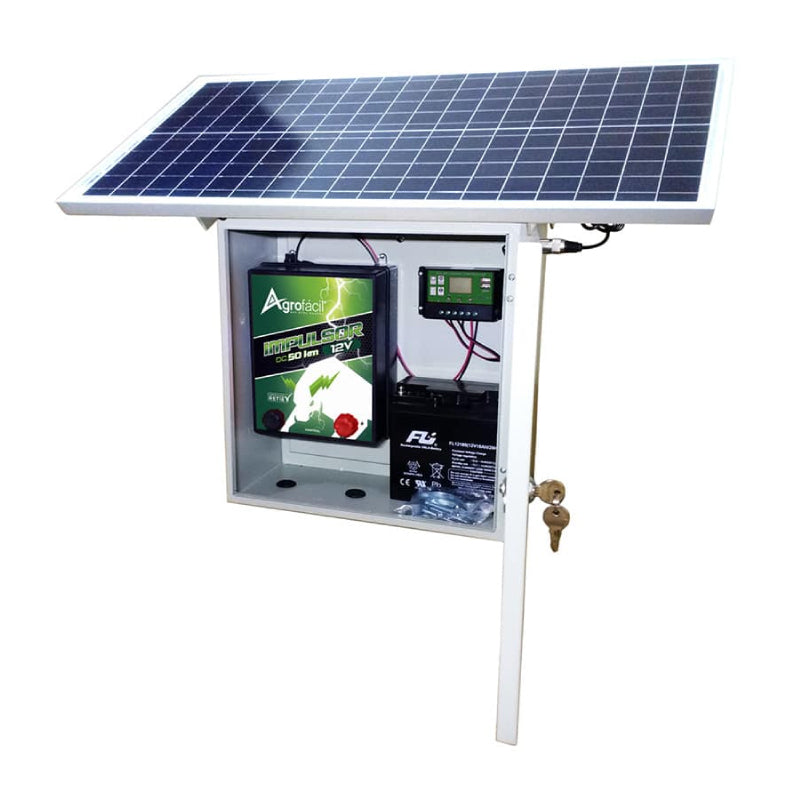 Kit Solar Impulsor 12V Cerca Eléctrica Agrofácil
