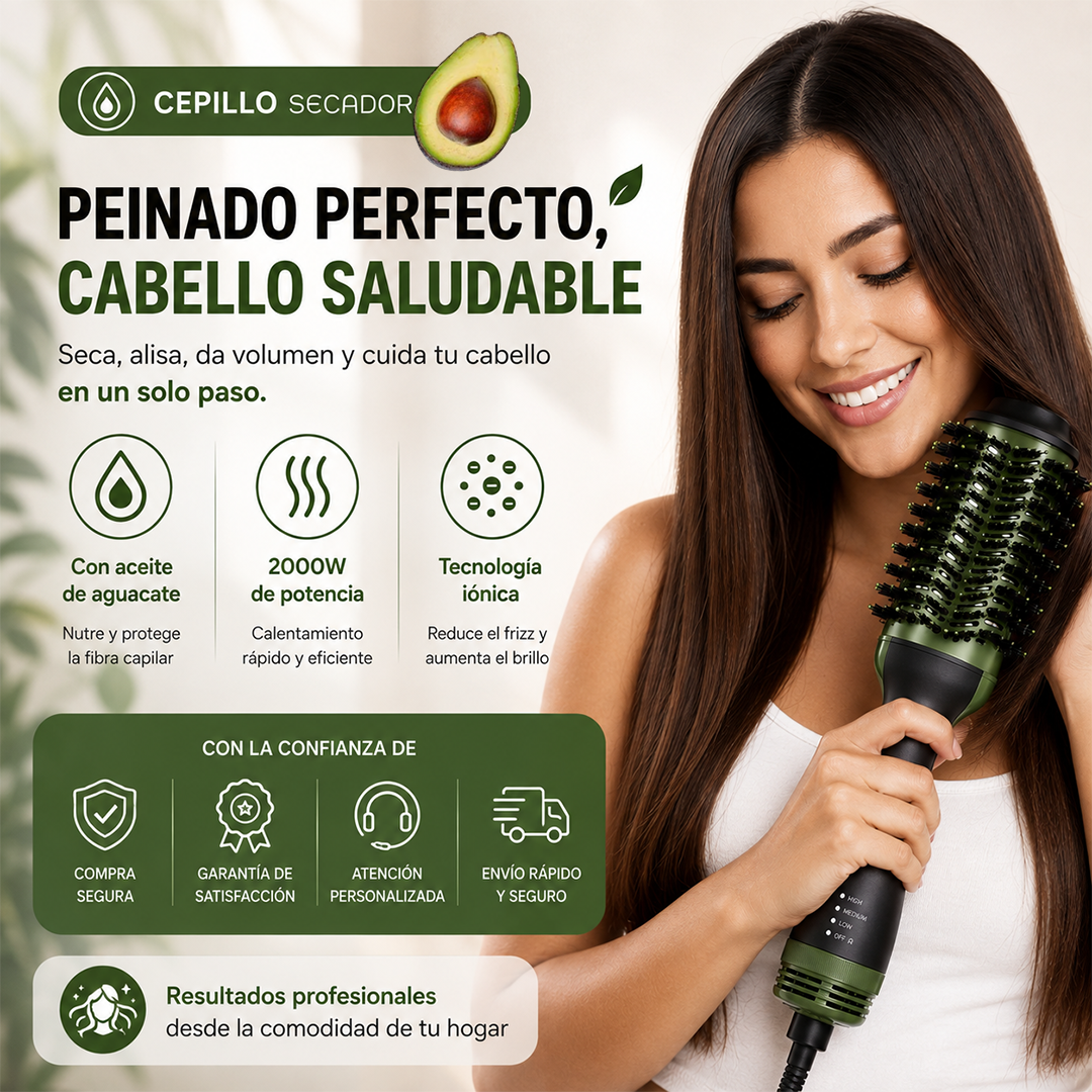 CEPILLO SECADOR ELÉCTRICO DE AGUACATE