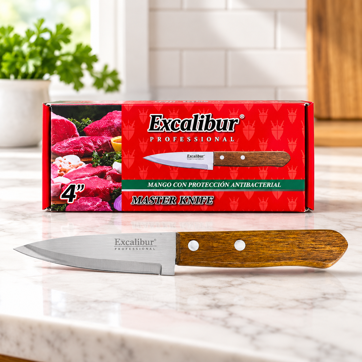 CUCHILLO EXCALIBUR MADERA # 4