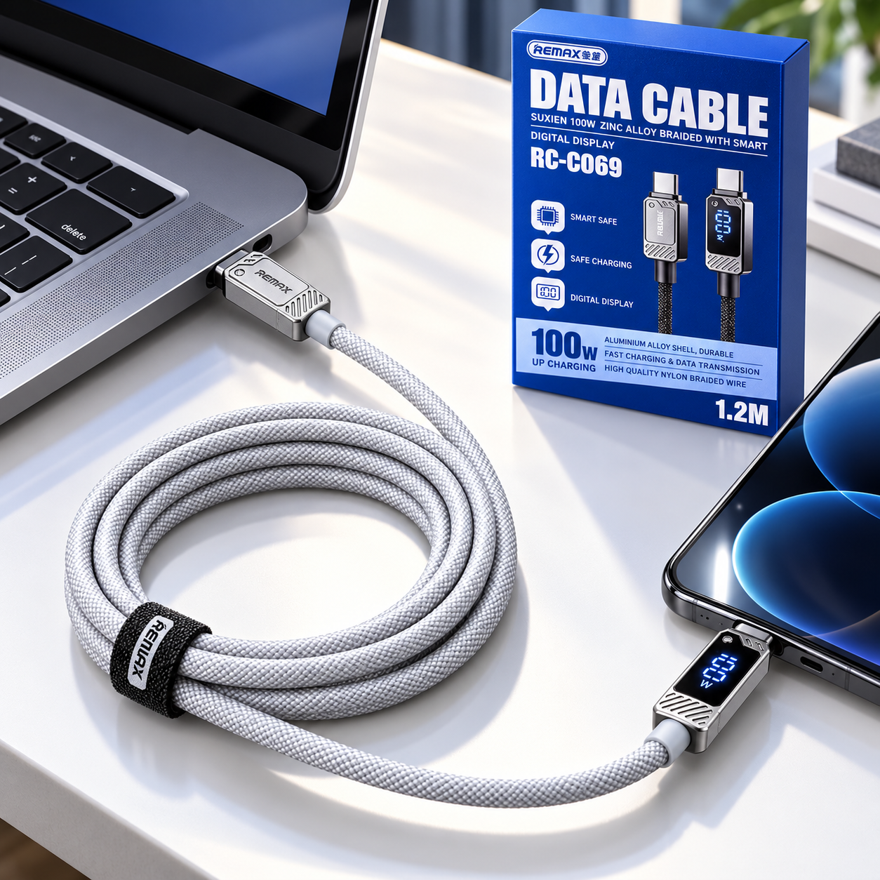 REMAX CABLE 100W CARGA RAPIDA TIPO C