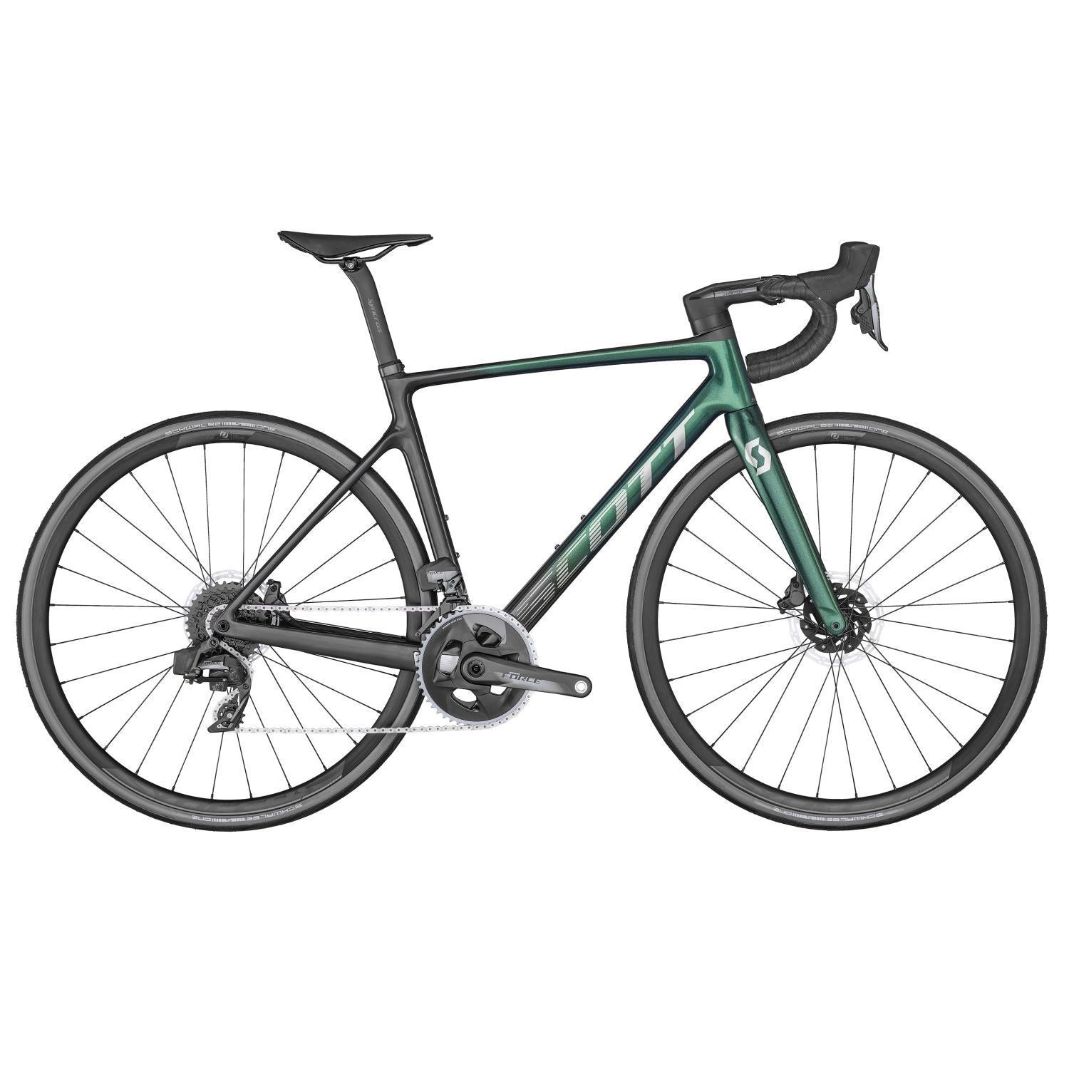 BICICLETA RUTA ADDICT RC 20/2022 CARBON 12 VEL VERDE CARBON M - 54