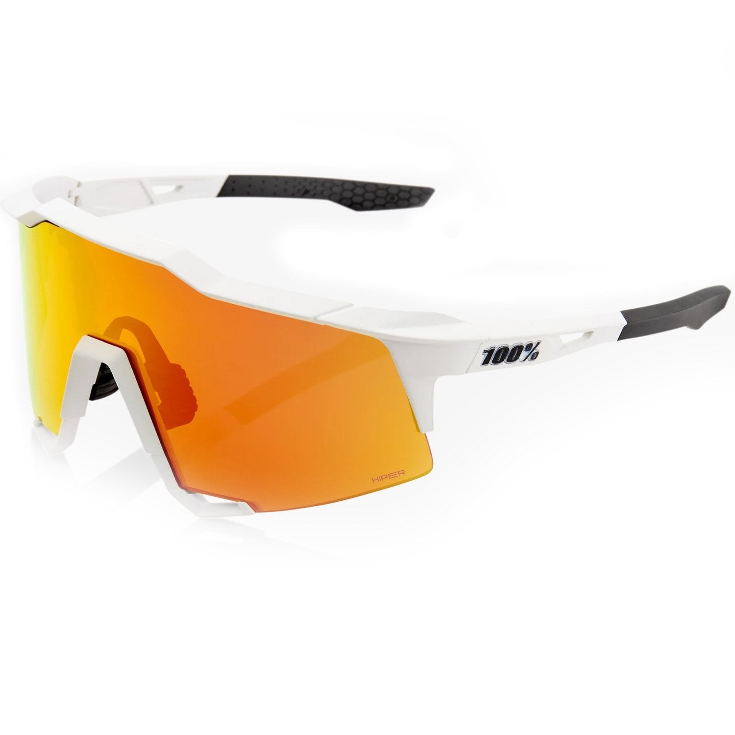 GAFAS 100% Speedcraft Glasses White / Red Multilayer HiPER Lens