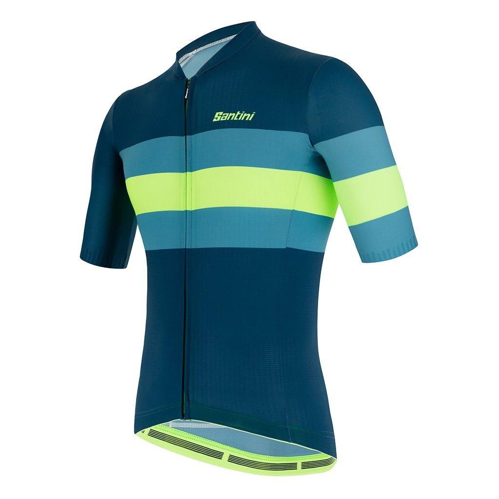 Santini Eco Sleek Bengal Mens Cycling Jersey (Green)