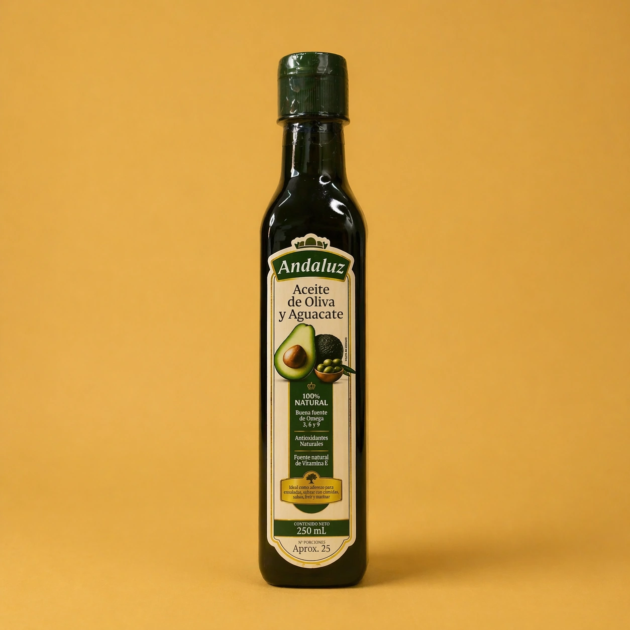 ACEITE DE OLIVA Y AGUACATE ANDALUZ X 250 ML