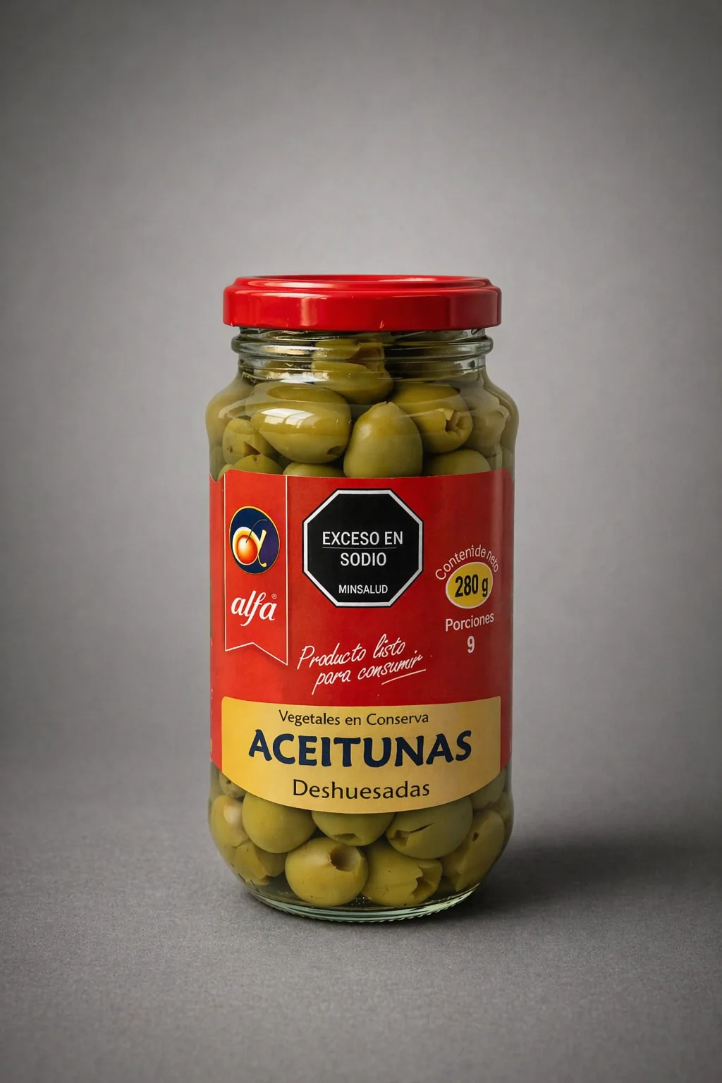 ACEITUNAS DESHUESADAS ALFA FRASCOS