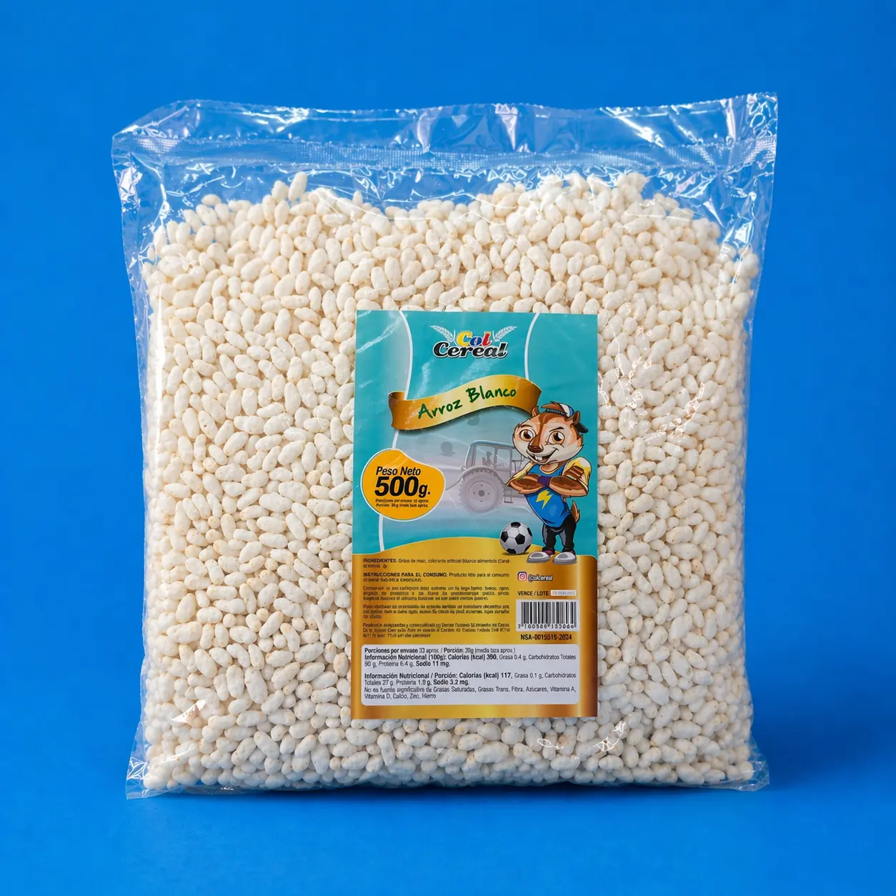 ARROZ BLANCO SOPLADO X 500 GR