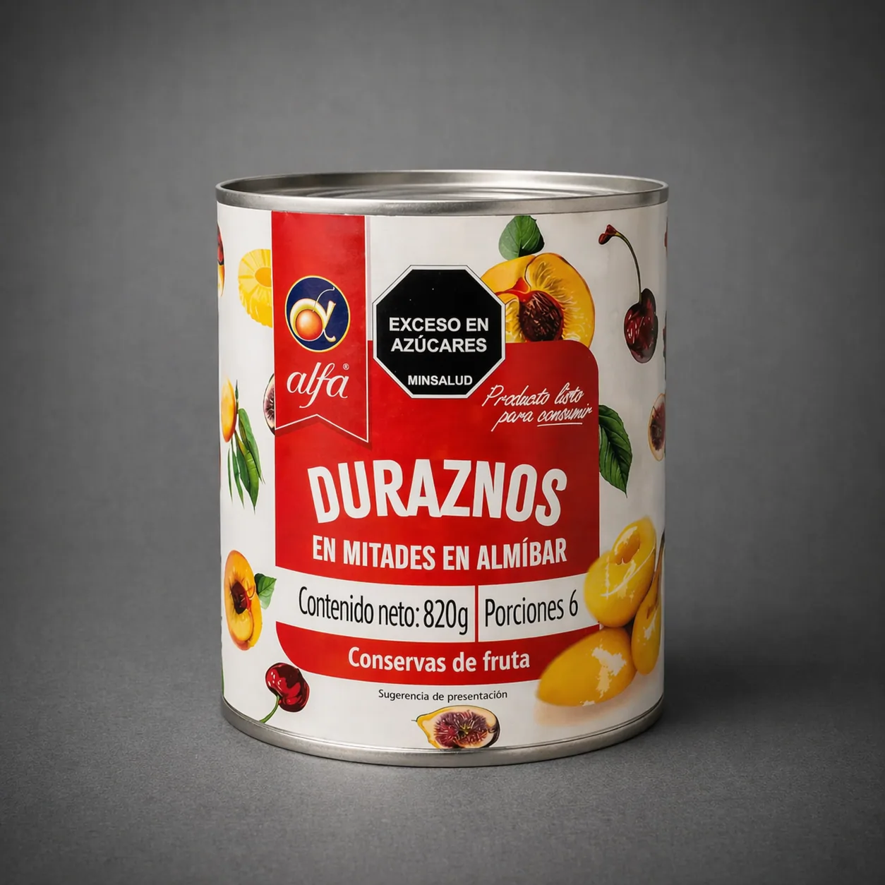 DURAZNOS EN MITADES X 820 GR ALFA