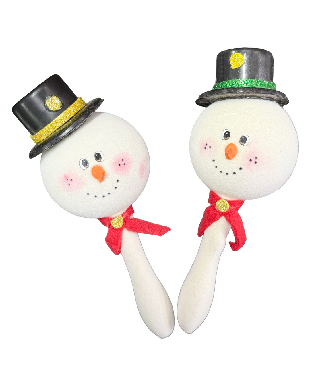 MARACAS MUÑECO DE NIEVE 048717