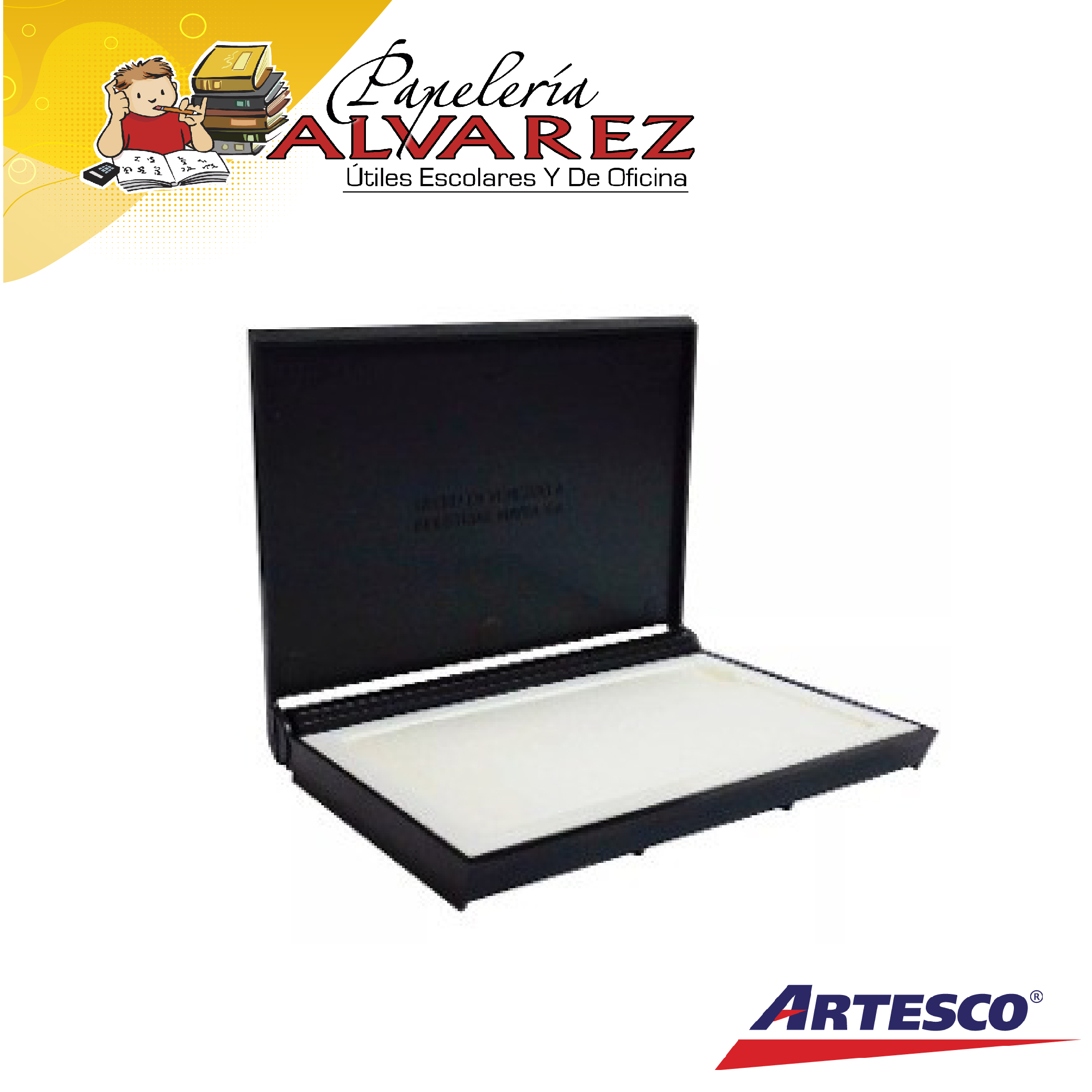 ALMOHADILLA ARTESCO CON TINTA NEGRA
