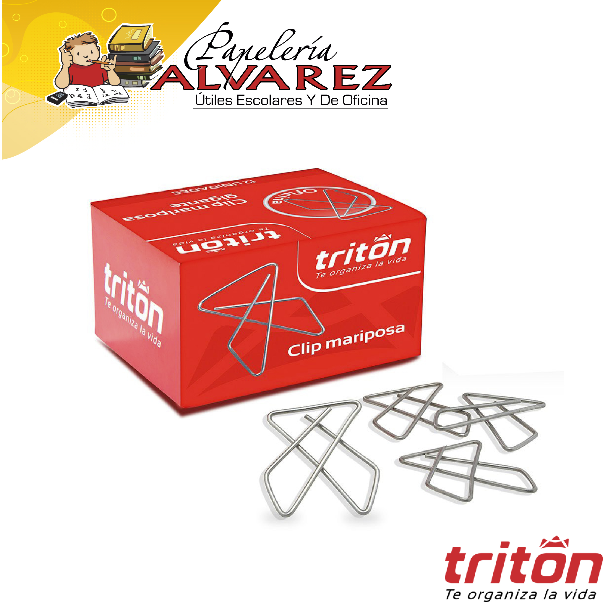 CLIP MARIPOSA TRITON GIGANTE X 12