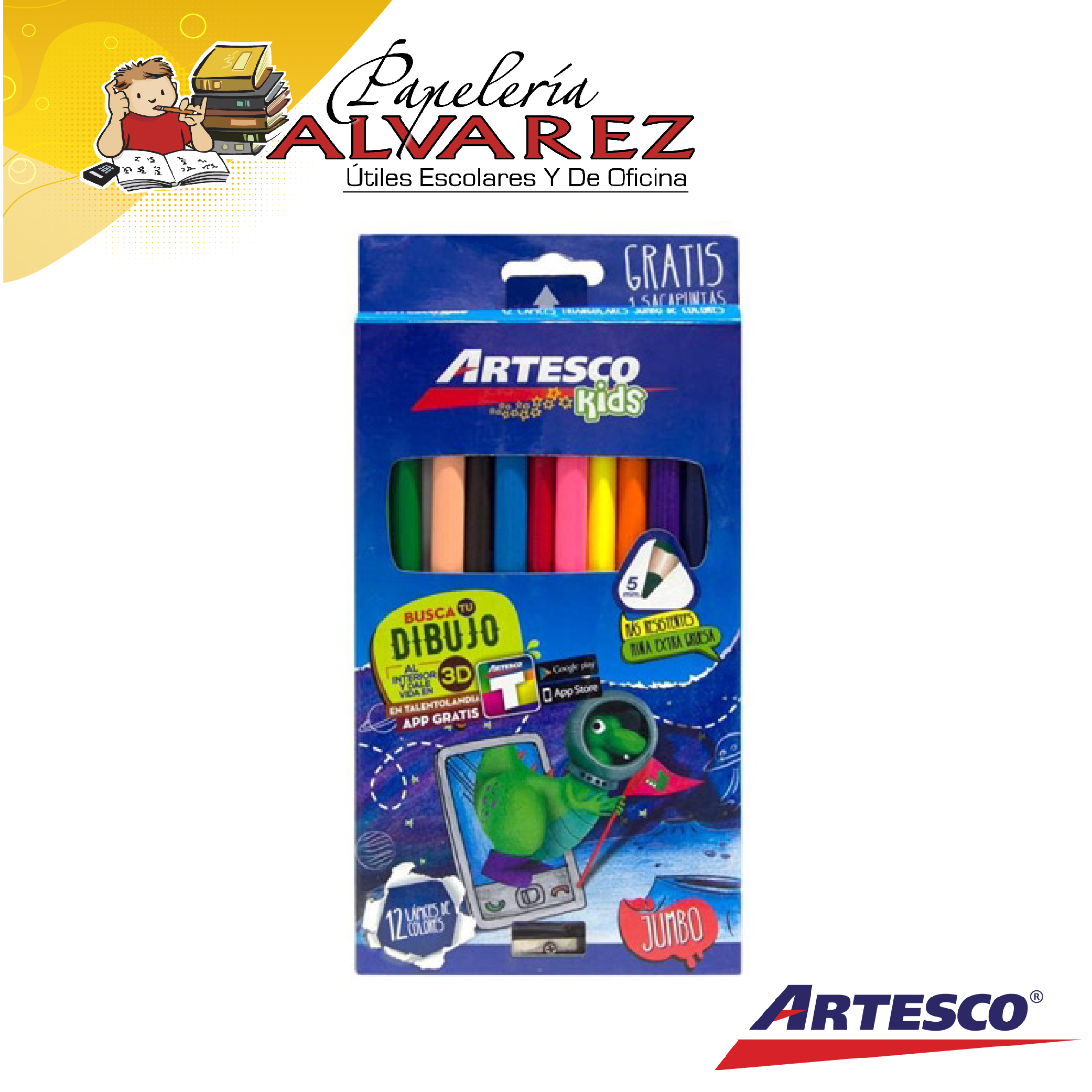 COLOR ARTESCO LARGO KIDS JUMBO 5MM X 12