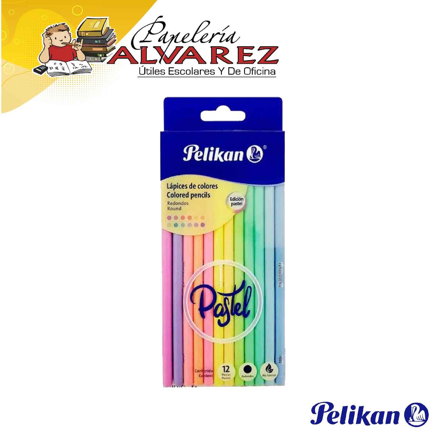 COLOR PELIKAN PASTEL X 12 3.3MM