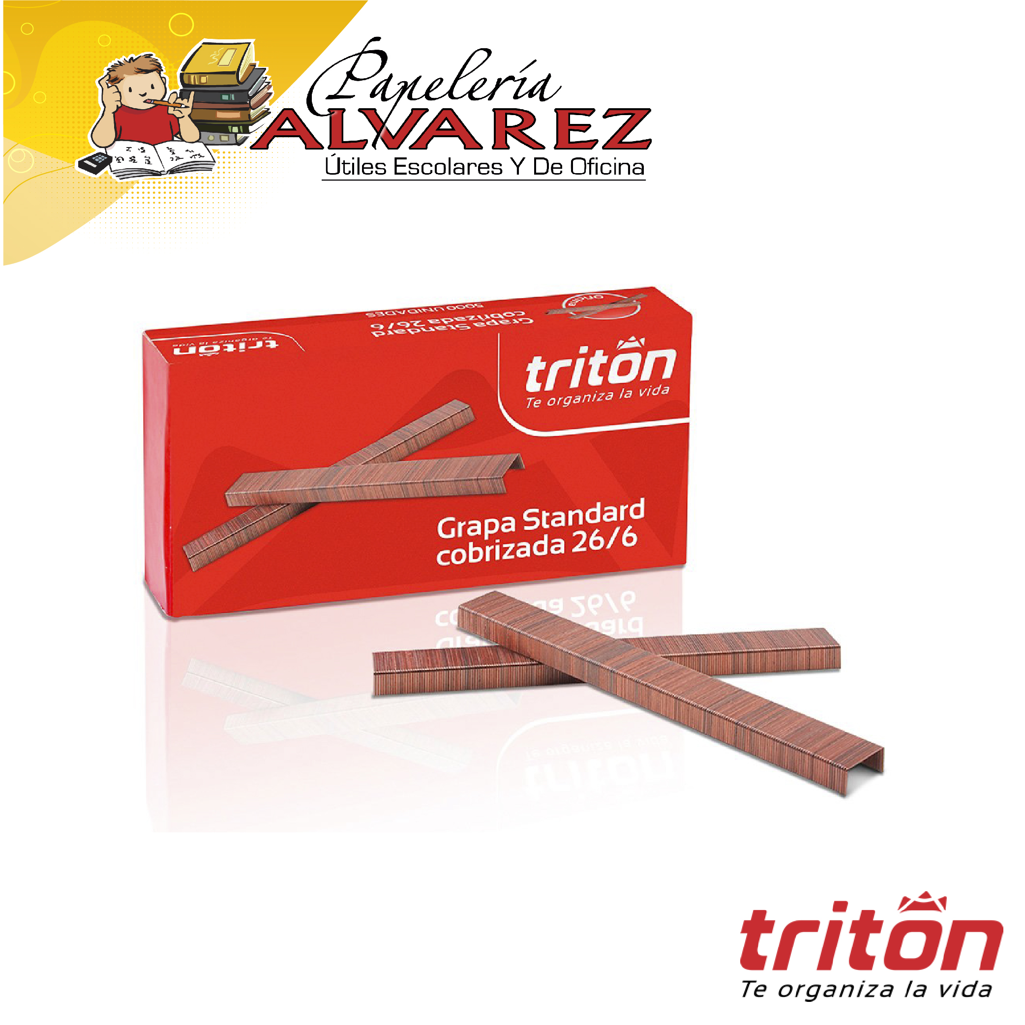 GRAPA COSEDORA TRITON COBRIZADO X 5000