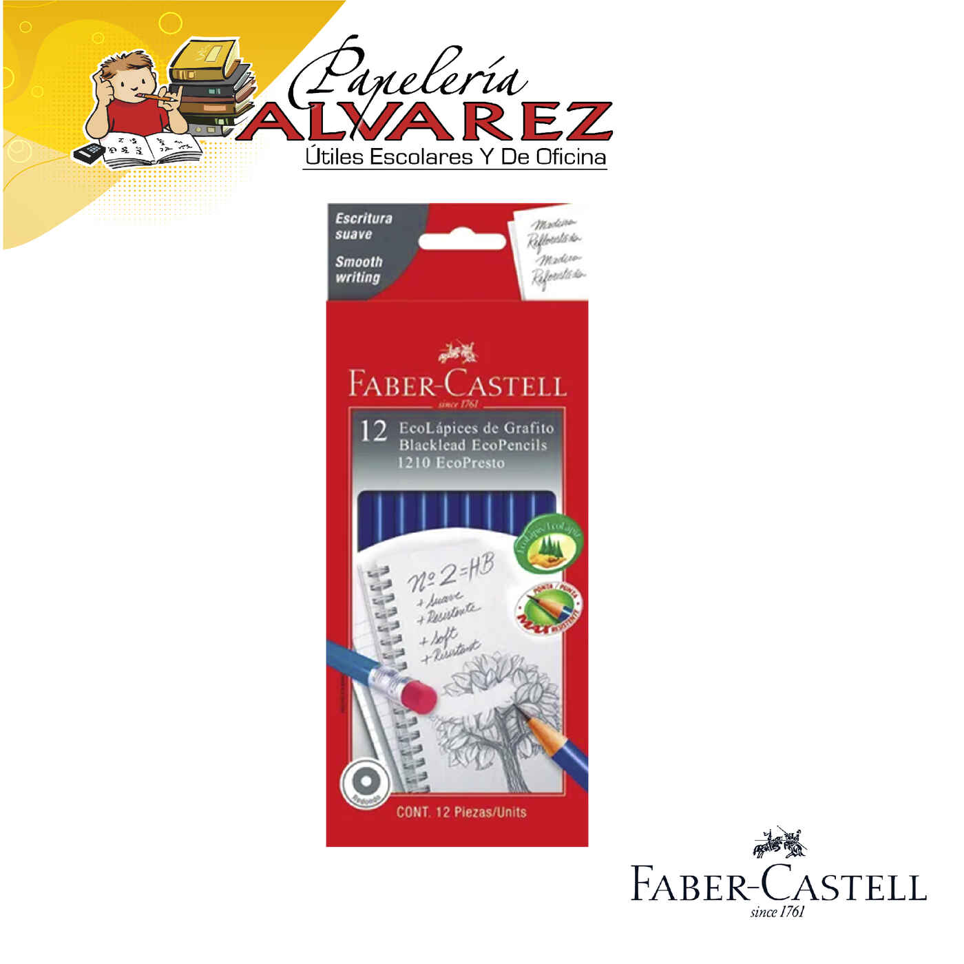 LAPIZ FABER CASTELL PRESTO 1210 unidad