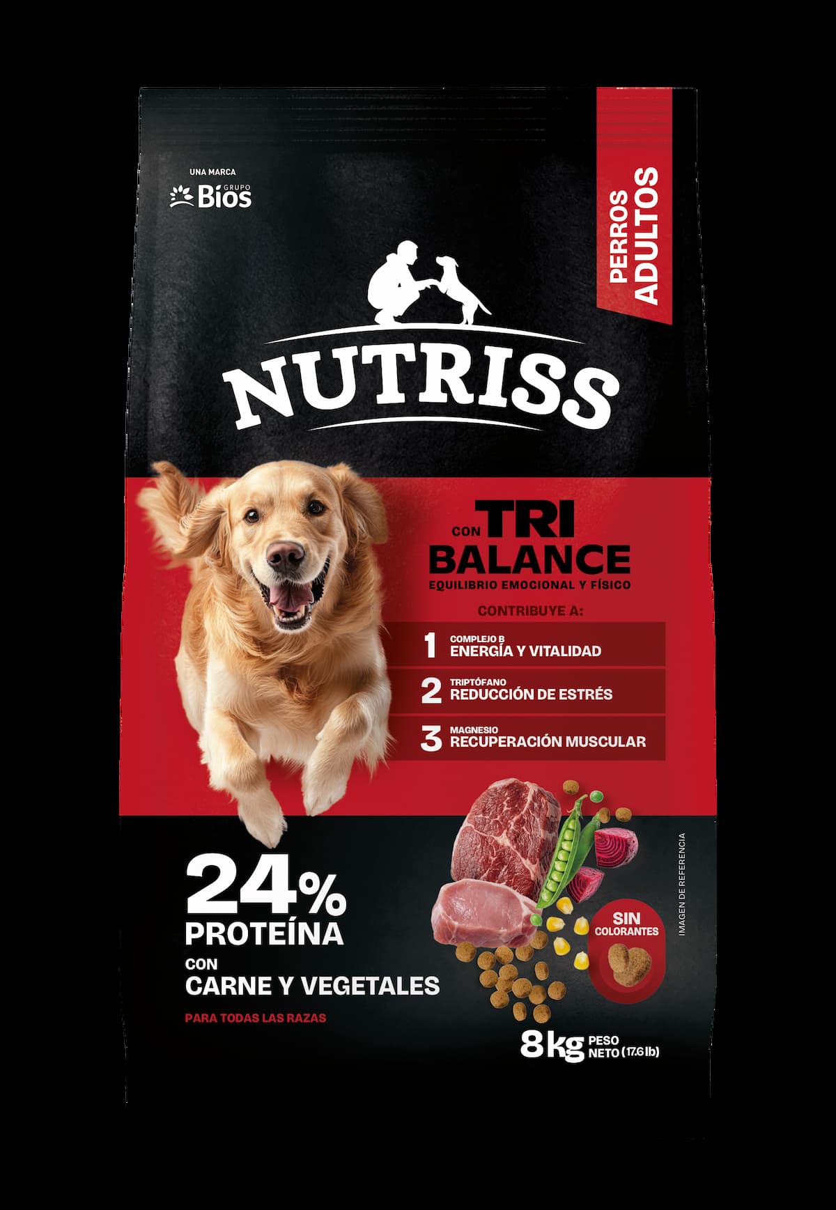 Nutriss Adulto Tribalance Carne/Vegetalestalesales 8Kg