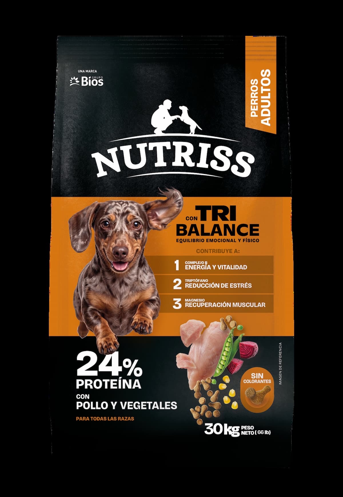 Nutriss Adulto Tribalance Pollo/Vegetales 30Kg
