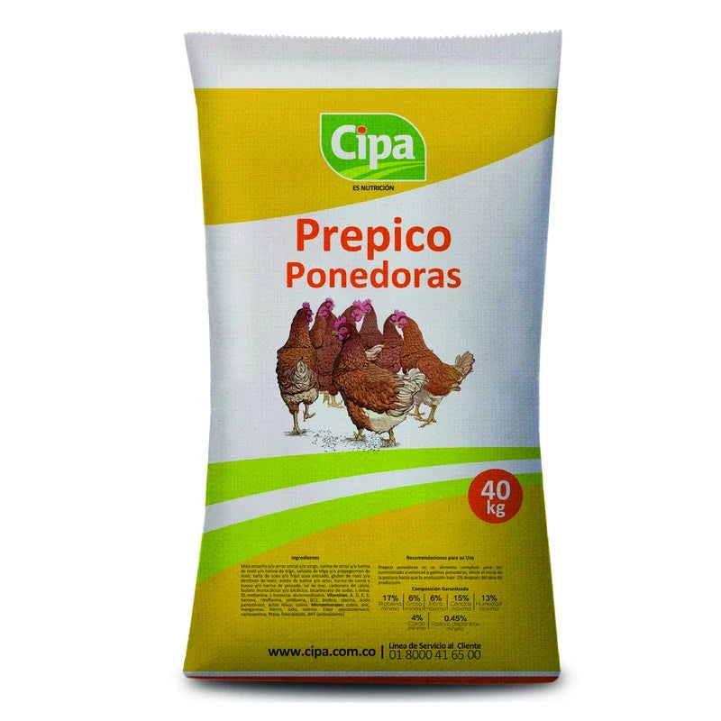 Prepico Ponedoras Mp Hna 40 Kg Aves